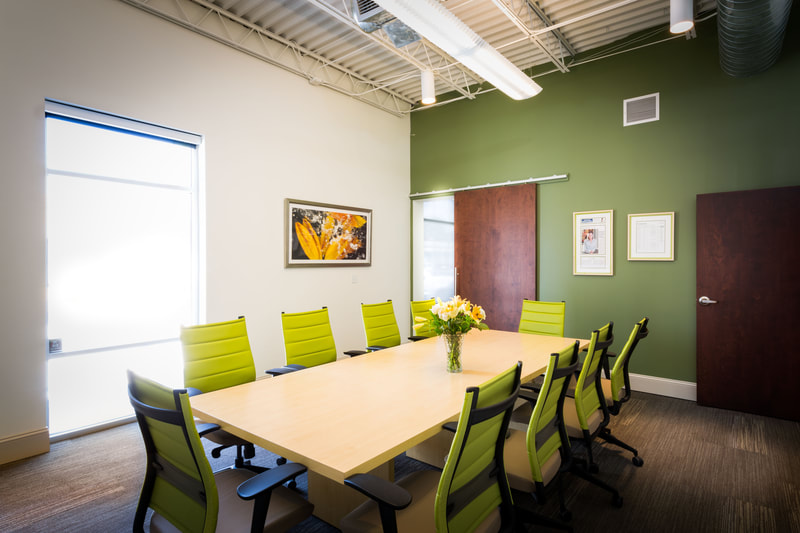 Corporate Office interior design at Crop Creative Media in Jacksonville, Fla.